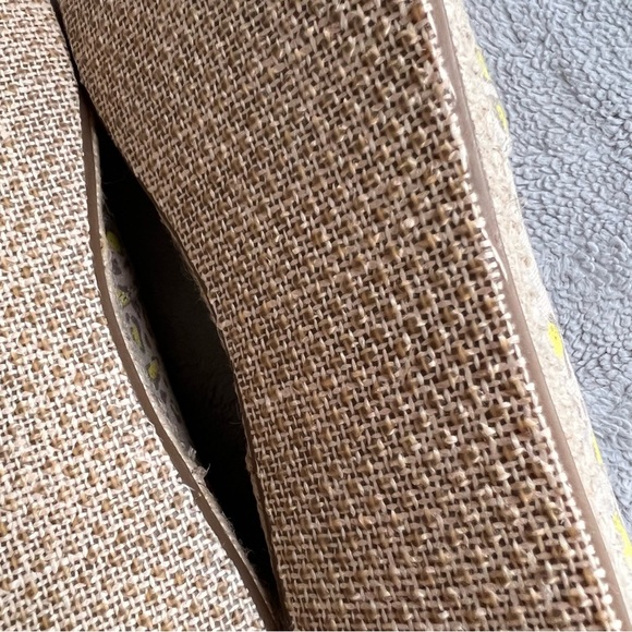 TOMS Alpargata Open Toe Espadrille Sandal Bobcat Limeade Animal Print Neon Shoe - Picture 11 of 13